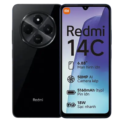 Celular Redmi 14C 4/256 Midnight Black  
