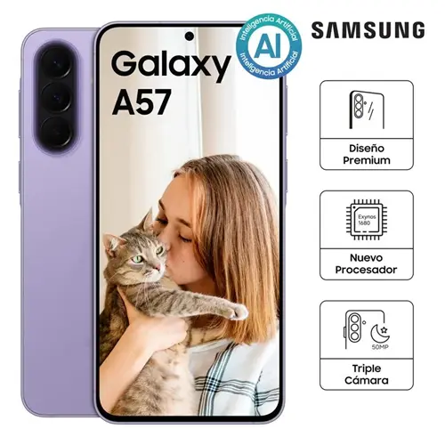 Celular Samsung Galaxy A57 5G 8/256 Awesome Lilac