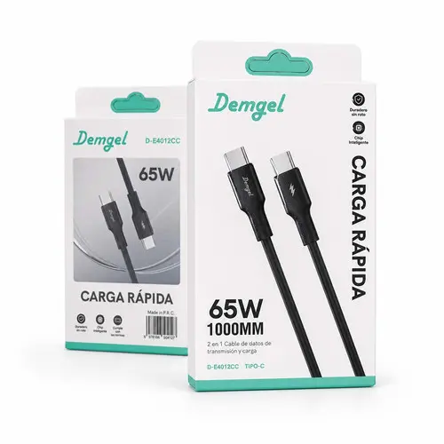 Cable Demgel USB Tipo-C 65W