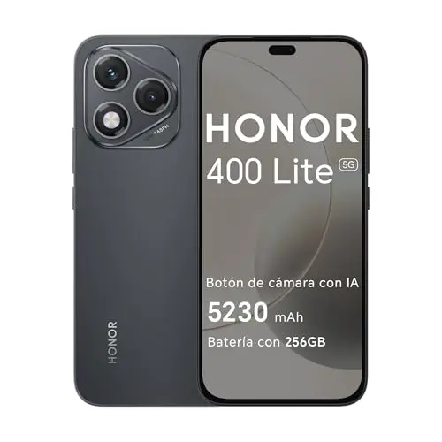 Celular Honor 400 Lite 12/256 Negro Nocturno